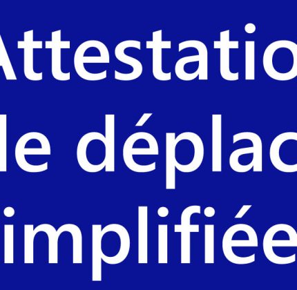 Attestation de déplacement dérogatoire en FALC